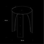 _012 UFO sculptural object | Mirror stainless steel